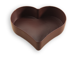 LARGE - HEART - SHAPED CHOCOLATE SHELL